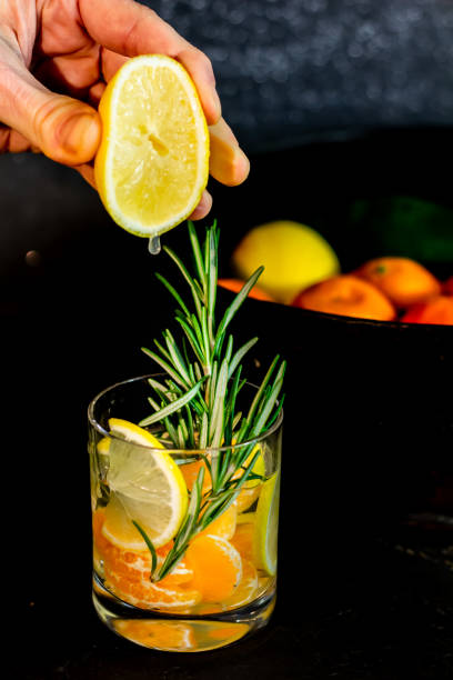 istock Citrus tonic drink with rosemary. 1298897779