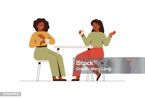 37,075 Two Happy People Illustrations & Clip Art - iStock | Two happy people  talking, Two happy people white background, Two happy people walking
