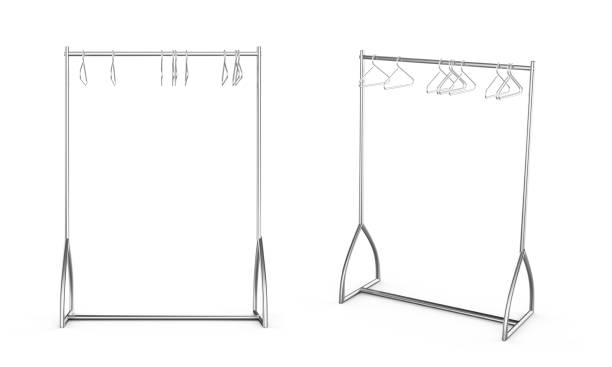 istock Metal Clothing Display Rack Garment Shop 1298902926
