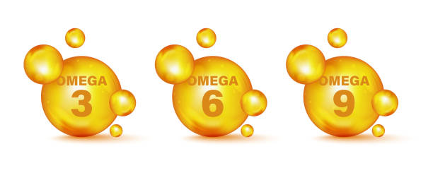 Set of gold drops icons Omega Three, Six And Nine. Polyunsaturated fatty Omega-3, Omega-6, Omega-9. Natural Fish, Organic Vitamin, Nutrient. Omega Fatty Acid, EPA, DHA. Vitamin drop pill capsule Set of gold drops icons Omega Three, Six And Nine. Polyunsaturated fatty Omega-3, Omega-6, Omega-9. Natural Fish, Organic Vitamin, Nutrient. Omega Fatty Acid, EPA, DHA. Vitamin drop pill capsule omega 3 and 6 stock illustrations