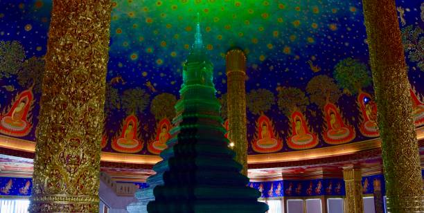 istock The green and blue object at Wat Pak Nam. 1298918745