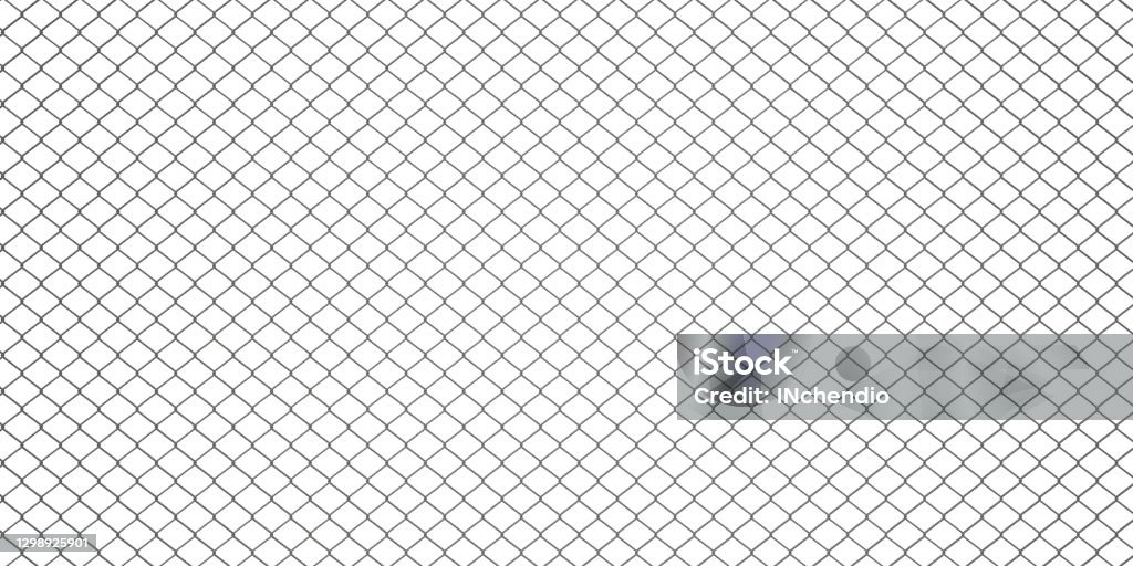 Seamless Tileable Steel Chain Link Fence Texture Chainlink Fence Stock Photo