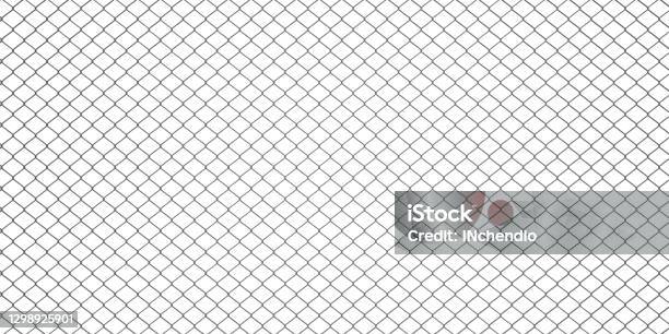 Seamless Tileable Steel Chain Link Fence Texture Stock Photo - Download Image Now - Chainlink Fence, Old, Aluminum