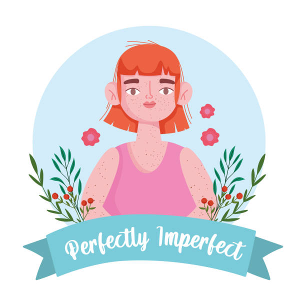 Ilustración de Mujer Perfectamente Imperfecta Con Pecas Retrato De Dibujos  Animados Decoración De Flores y más Vectores Libres de Derechos de Adulto -  iStock