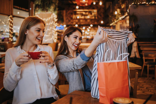 istock Two best friends in coffee bar 1298933979