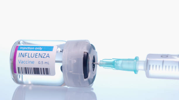 Influenza vaccine stock photo