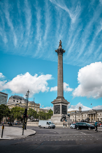 Nelson's Column In London, UK