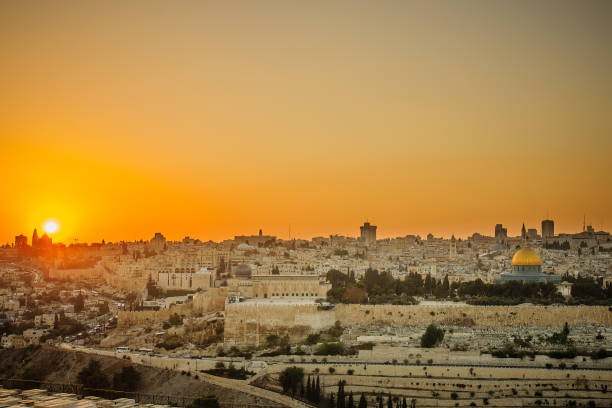 istock Jerusalem old city at sunset 1298947840