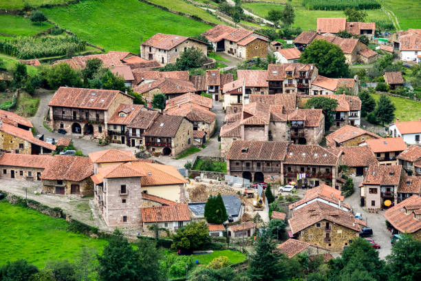 Village of Carmona, Cabuerniga valley, Cantabria, Spain. Village of Carmona, Cabuerniga valley, Cantabria in Spain. carmona photos stock pictures, royalty-free photos & images
