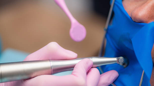 istock Root Canal Treatment. An Endodontist Preparing Patient for Root Canal Treatment. 1298957200