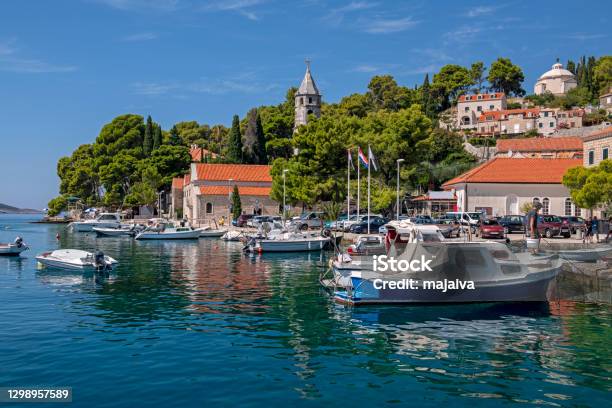 Beautiful Town Cavtat In Southern Dalmatia Stock Photo - Download Image Now - Cavtat, Adriatic Sea, Architecture