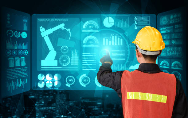 istock Engineering technology and industry 4.0 smart factory concept 1298961465