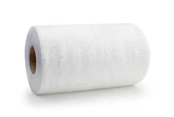 istock Roll of synthetic napkins isolated. 1298961990
