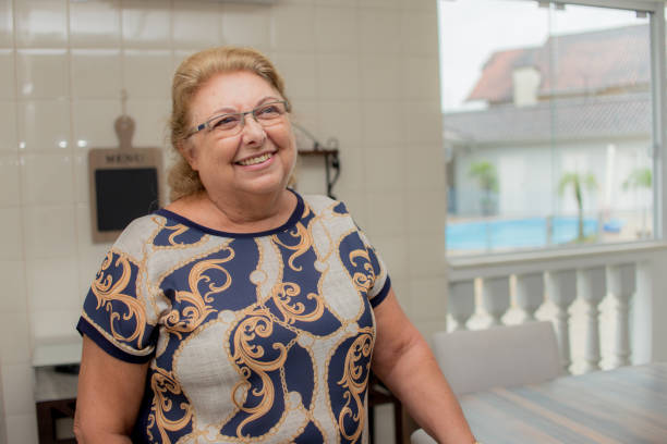 istock Elderly woman in nursing home 1298963643
