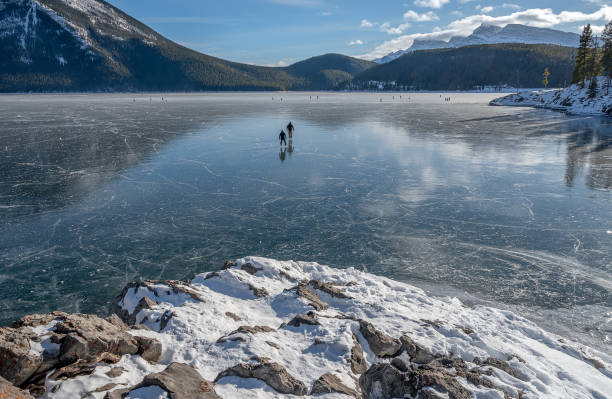 istock Ice Skating on Lake Minnewanka 1298965234