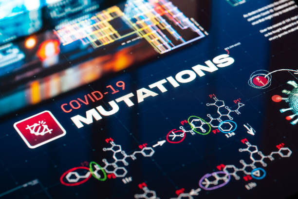 Covid-19 Mutations Background Covid-19 Mutations pixelated background anti vaccination photos stock pictures, royalty-free photos & images