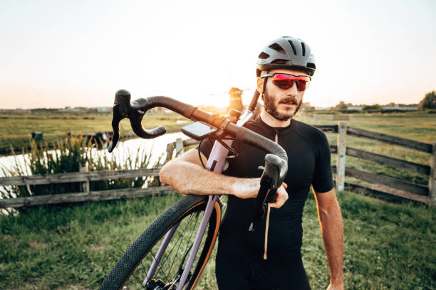 istock Cyclist in netherland at dusk 1298968978