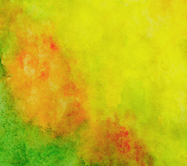 istock watercolor abstract background yellow, green, red, hand drawing 1298971765