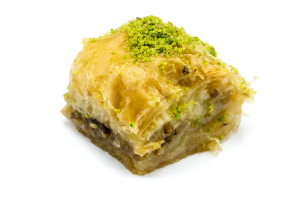 istock Baklava pastries isolated on white background 1298973270