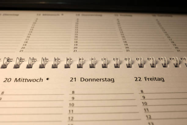 istock A calendar and a pen lie on the table 1298986842