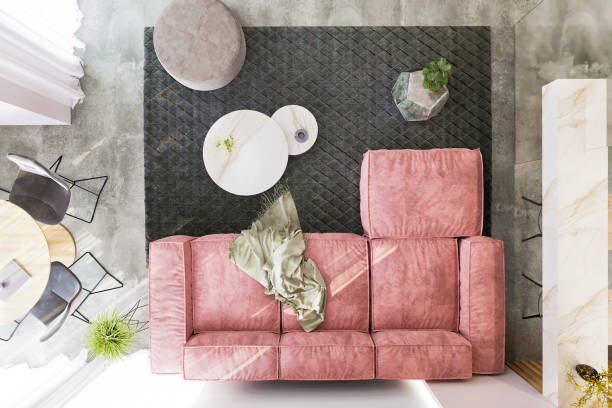 istock Top view of living room setup 1298989494