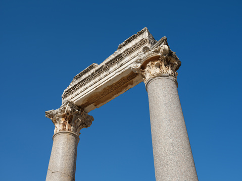 Column Pillar Isolated on White Background, 3d rendering, illustration