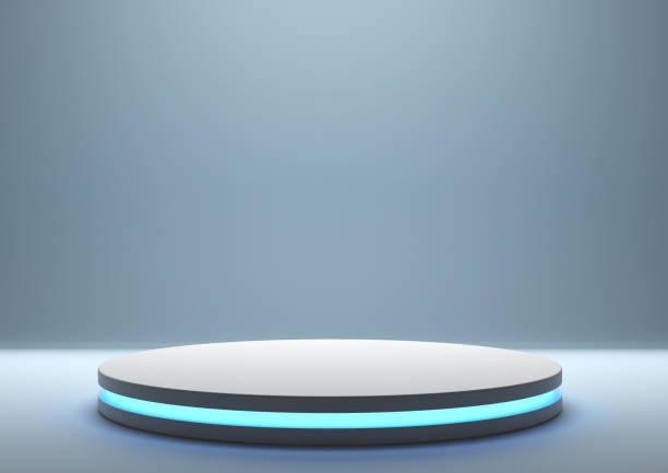 istock Round podium or pedestal 1298995290