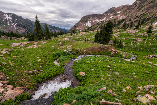 Mountain Stream in the Eagles Nest Wilderness, Colorado in Vail, CO, United States