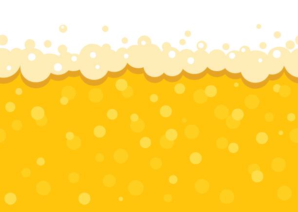 ÐÐµÑÐ°ÑÑ Seamless beer background with foam and bubbles. Pattern wallpaper beer Beer Fest . flat Vector illustration. kvass stock illustrations