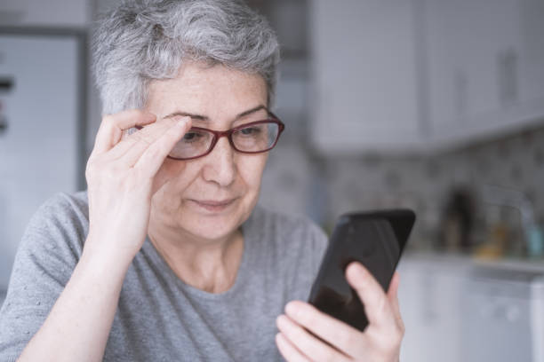 istock Senior Woman With Smartphone 1299001830