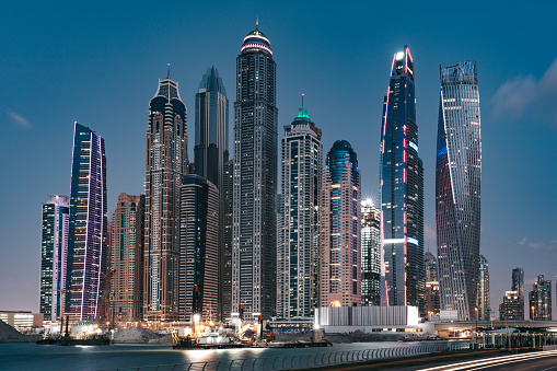 Dubai Marina luxury skyscrapers city skyline