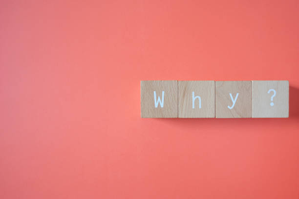 istock Why?; Four wooden blocks with 