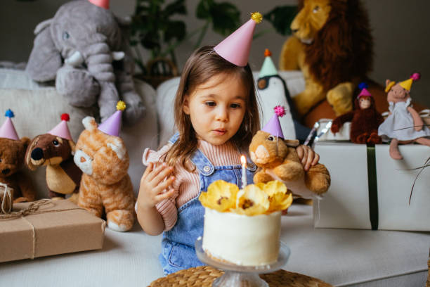 istock Birthday party for cute child 1299009537