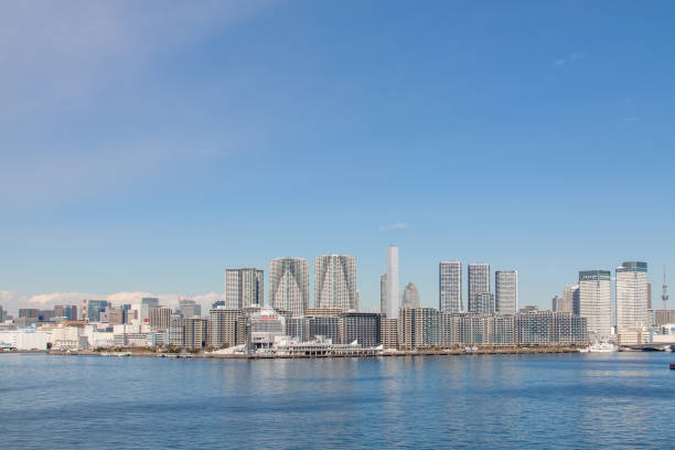 istock Panoramic Tokyo cityscape facing the bay of water 1299015445