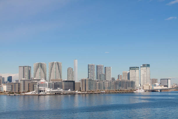 istock Panoramic Tokyo cityscape facing the bay of water 1299015464
