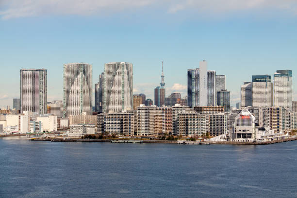 istock Panoramic view of Harumi area in Tokyo 1299015467