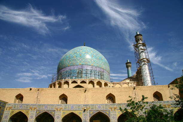 istock Side view of the Shah Mosque against the blue sky 1299015477