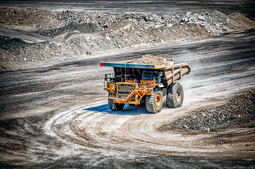 Open cut coal mine in Queensland's coal basin