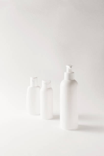 istock Set of cosmetic products on white background 1299015550