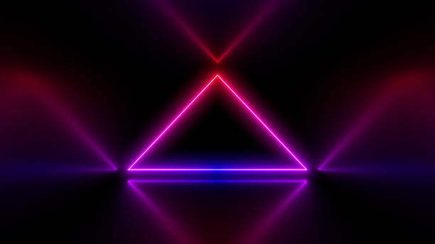 istock Sci Fy neon lamps in a dark tunnel. Reflections on the floor and walls. 3d rendering image. 1299017582