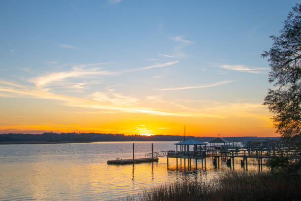 Sunset over the water-Hilton Head, SC