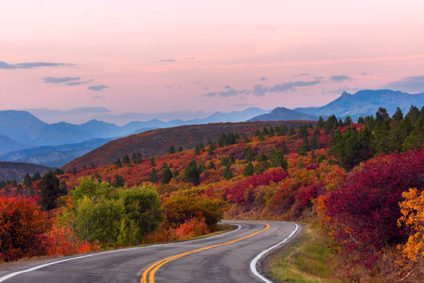 istock Scenic winding mountain road in autumn 1299035550