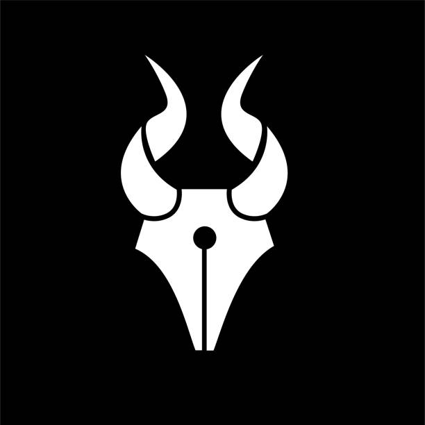 goat pen logo icon vector illustration design goat pen logo icon vector illustration design satan goat stock illustrations