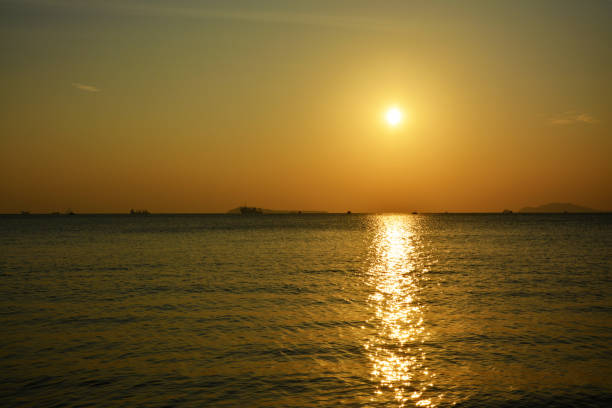 istock golden sunset on the sea horizon 1299043253