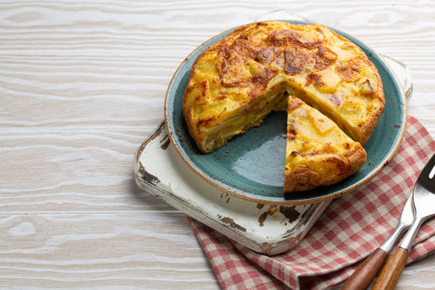 istock Spanish tortilla omelette with potatoes 1299079318