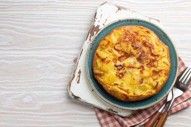 istock Spanish tortilla omelette with potatoes 1299079325
