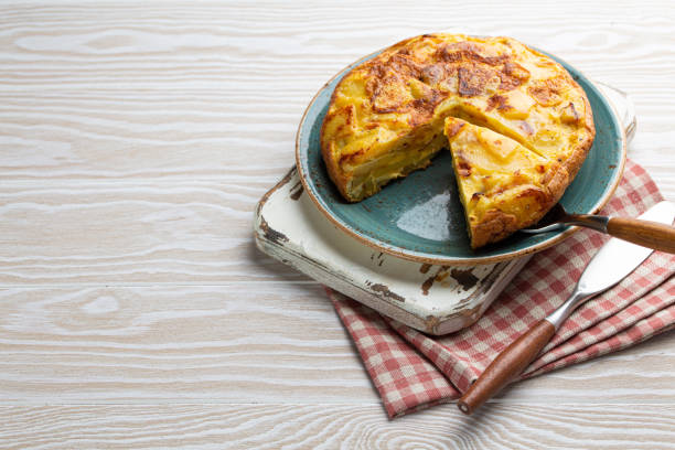 istock Spanish tortilla omelette with potatoes 1299079330