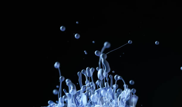 istock dancing blue color liquid with sound drive Multiple exposures 1299086689