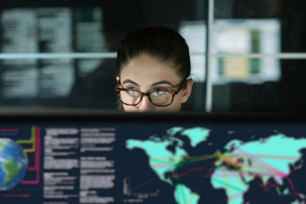 istock young woman global information displays 1299100148