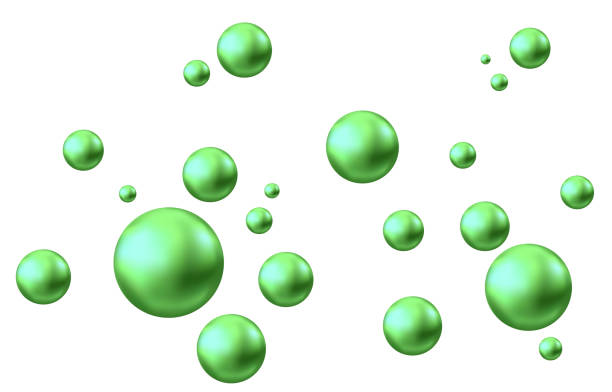 illustrazioni stock, clip art, cartoni animati e icone di tendenza di pisello verde, sfera vettoriale per la progettazione di pacchetti cosmetici sostenibili eco-compatibili. - sphere water drop symbol